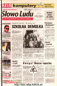 Słowo Ludu 2002 R.LIV, nr 68 (Ponidzie, Jędrzej&oacute;w, Włoszczowa,Sandomierz, Stasz&oacute;w, Opat&oacute;w)