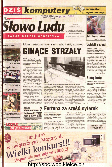 Słowo Ludu 2002 R.LIV, nr 74 (Ponidzie, Jędrzej&oacute;w, Włoszczowa,Sandomierz, Stasz&oacute;w, Opat&oacute;w)