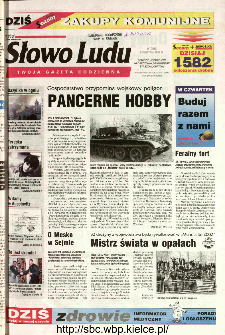 Słowo Ludu 2002 R.LIV, nr 82 (Ponidzie, Jędrzejów, Włoszczowa,Sandomierz, Staszów, Opatów)