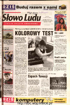 Słowo Ludu 2002 R.LIV, nr 84 (Ponidzie, Jędrzej&oacute;w, Włoszczowa,Sandomierz, Stasz&oacute;w, Opat&oacute;w)