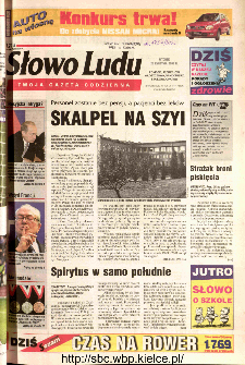 Słowo Ludu 2002 R.LIV, nr 94 (Ponidzie, Jędrzej&oacute;w, Włoszczowa,Sandomierz, Stasz&oacute;w, Opat&oacute;w)