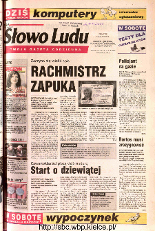 Słowo Ludu 2002 R.LIV, nr 106 (Ponidzie, Jędrzejów, Włoszczowa,Sandomierz, Staszów, Opatów)