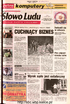 Słowo Ludu 2002 R.LIV, nr 117 (Ponidzie, Jędrzej&oacute;w, Włoszczowa,Sandomierz, Stasz&oacute;w, Opat&oacute;w)