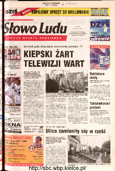 Słowo Ludu 2002 R.LIV, nr 122 (Ponidzie, Jędrzej&oacute;w, Włoszczowa,Sandomierz, Stasz&oacute;w, Opat&oacute;w)