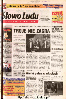 Słowo Ludu 2002 R.LIV, nr 123 (Ponidzie, Jędrzej&oacute;w, Włoszczowa,Sandomierz, Stasz&oacute;w, Opat&oacute;w)