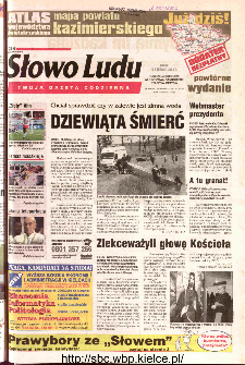Słowo Ludu 2002 R.LIV, nr 140 (Ponidzie, Jędrzej&oacute;w, Włoszczowa,Sandomierz, Stasz&oacute;w, Opat&oacute;w)