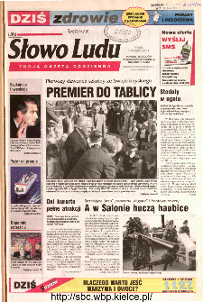Słowo Ludu 2002 R.LIV, nr 204 (Ponidzie, Jędrzejów, Włoszczowa,Sandomierz, Staszów, Opatów)
