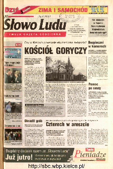 Słowo Ludu 2002 R.LIV, nr 257 (Ponidzie, Jędrzej&oacute;w, Włoszczowa,Sandomierz, Stasz&oacute;w, Opat&oacute;w)
