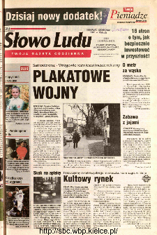 Słowo Ludu 2002 R.LIV, nr 258 (Ponidzie, Jędrzej&oacute;w, Włoszczowa,Sandomierz, Stasz&oacute;w, Opat&oacute;w)