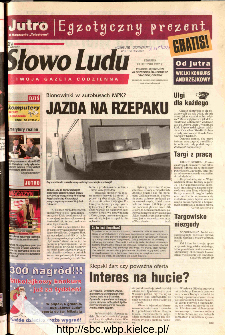 Słowo Ludu 2002 R.LIV, nr 276 (Ponidzie, Jędrzej&oacute;w, Włoszczowa,Sandomierz, Stasz&oacute;w, Opat&oacute;w)