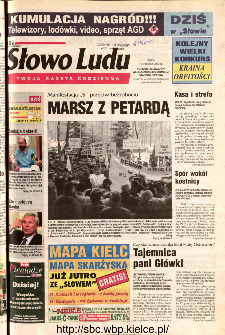 Słowo Ludu 2002 R.LIV, nr 293 (Ponidzie, Jędrzejów, Włoszczowa,Sandomierz, Staszów, Opatów)
