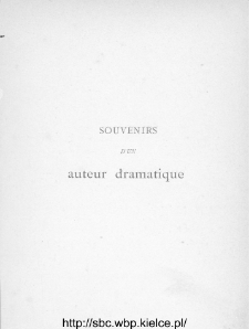 Souvenirs d'une auteur dramatique