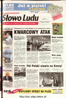 Słowo Ludu 2002 R.LIV, nr 127 (Ostrowiec, Starachowice, Skarżysko, Końskie)