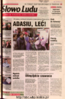Słowo Ludu 2002 R.LIV, nr 34 (Ostrowiec, Starachowice, Skarżysko, Końskie, Ponidzie, Jędrzej&oacute;w, Włoszczowa, Sandomierz, Stasz&oacute;w, Opat&oacute;w)