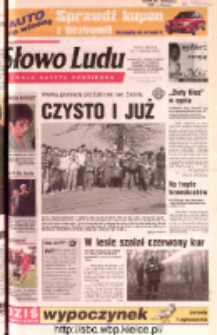 Słowo Ludu 2002 R.LIV, nr 92 (Ostrowiec, Starachowice, Skarżysko, Końskie, Ponidzie, Jędrzej&oacute;w, Włoszczowa, Sandomierz, Stasz&oacute;w, Opat&oacute;w)