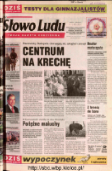 Słowo Ludu 2002 R.LIV, nr 108 (Ostrowiec, Starachowice, Skarżysko, Końskie, Ponidzie, Jędrzej&oacute;w, Włoszczowa, Sandomierz, Stasz&oacute;w, Opat&oacute;w)