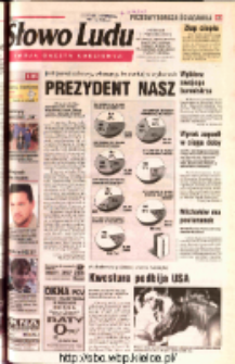 Słowo Ludu 2002 R.LIV, nr 245 (Ostrowiec, Starachowice, Skarżysko, Końskie, Ponidzie, Jędrzej&oacute;w, Włoszczowa, Sandomierz, Stasz&oacute;w, Opat&oacute;w)