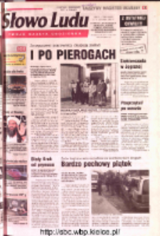 Słowo Ludu 2002 R.LIV, nr 261 (Ostrowiec, Starachowice, Skarżysko, Końskie, Ponidzie, Jędrzej&oacute;w, Włoszczowa, Sandomierz, Stasz&oacute;w, Opat&oacute;w)