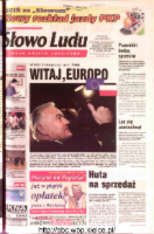 Słowo Ludu 2002 R.LIV, nr 291 (Ostrowiec, Starachowice, Skarżysko, Końskie, Ponidzie, Jędrzej&oacute;w, Włoszczowa, Sandomierz, Stasz&oacute;w, Opat&oacute;w)