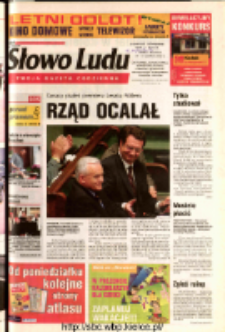 Słowo Ludu 2003 R.LIV, nr 137 (Ostrowiec, Starachowice, Skarżysko, Końskie, Ponidzie, Jędrzejów, Włoszczowa, Sandomierz, Staszów, Opatów)