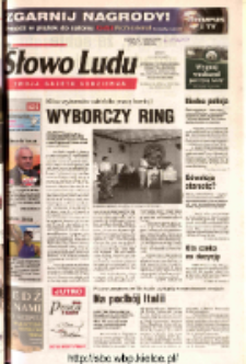 Słowo Ludu 2003 R.LIV, nr 168 (Ostrowiec, Starachowice, Skarżysko, Końskie, Ponidzie, Jędrzejów, Włoszczowa, Sandomierz, Staszów, Opatów)