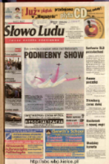 Słowo Ludu 2003 R.LIV, nr 202 (Ostrowiec, Starachowice, Skarżysko, Końskie, Ponidzie, Jędrzejów, Włoszczowa, Sandomierz, Staszów, Opatów)