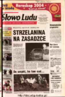 Słowo Ludu 2003 R.LIV, nr 298 (Ostrowiec, Starachowice, Skarżysko, Końskie, Ponidzie, Jędrzejów, Włoszczowa, Sandomierz, Staszów, Opatów)