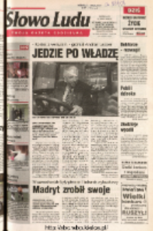 Słowo Ludu 2004 R.LV, nr 63 (Ostrowiec, Starachowice, Skarżysko, Końskie, Ponidzie, Jędrzejów, Włoszczowa, Sandomierz, Staszów, Opatów)