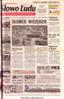 Słowo Ludu 2001 R.LII, nr 163 (Ostrowiec, Starachowice, Skarżysko, Końskie, Ponidzie, Jędrzejów, Włoszczowa, Sandomierz, Staszów, Opatów)