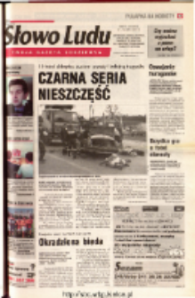 Słowo Ludu 2001 R.LII, nr 168 (Ostrowiec, Starachowice, Skarżysko, Końskie, Ponidzie, Jędrzejów, Włoszczowa, Sandomierz, Staszów, Opatów)