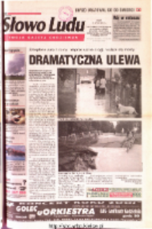 Słowo Ludu 2001 R.LII, nr 171 (Ostrowiec, Starachowice, Skarżysko, Końskie, Ponidzie, Jędrzej&oacute;w, Włoszczowa, Sandomierz, Stasz&oacute;w, Opat&oacute;w)