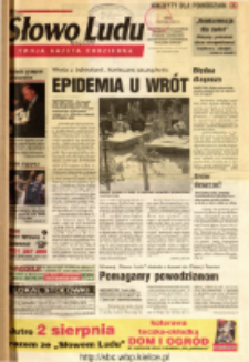Słowo Ludu 2001 R.LII, nr 177 (Ostrowiec, Starachowice, Skarżysko, Końskie, Ponidzie, Jędrzej&oacute;w, Włoszczowa, Sandomierz, Stasz&oacute;w, Opat&oacute;w)