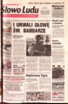 Słowo Ludu 2001 R.LII, nr 187 (Ostrowiec, Starachowice, Skarżysko, Końskie, Ponidzie, Jędrzejów, Włoszczowa, Sandomierz, Staszów, Opatów)