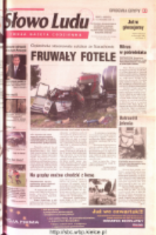 Słowo Ludu 2001 R.LII, nr 221 (Ostrowiec, Starachowice, Skarżysko, Końskie, Ponidzie, Jędrzejów, Włoszczowa, Sandomierz, Staszów, Opatów)