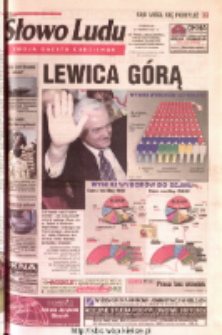 Słowo Ludu 2001 R.LII, nr 222 (Ostrowiec, Starachowice, Skarżysko, Końskie, Ponidzie, Jędrzej&oacute;w, Włoszczowa, Sandomierz, Stasz&oacute;w, Opat&oacute;w)