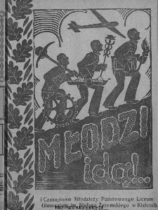 Młodzi Idą : czasopismo uczni&oacute;w Państw[owego] Gimnazjum im. Stefana Żeromskiego poświęcone sprawom młodzieży szkolnej : miesięcznik 1938, nr 9