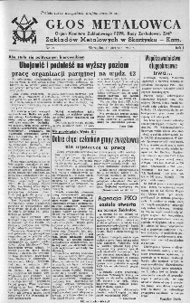 Głos Metalowca : organ Komitetu Zakładowego PZPR, Rady Zakładowej, ZMP Zakład&oacute;w Metalowych w Skarżysku-Kamiennej, 1953, nr 29