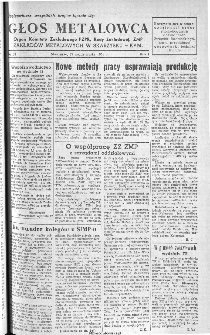Głos Metalowca : organ Komitetu Zakładowego PZPR, Rady Zakładowej, ZMP Zakład&oacute;w Metalowych w Skarżysku-Kamiennej, 1953, nr 38