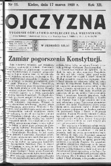 Ojczyzna : tygodnik oświatowo-społeczny dla wszystkich, 1929, nr 11