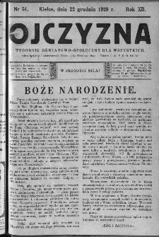 Ojczyzna : tygodnik oświatowo-społeczny dla wszystkich, 1929, nr 51