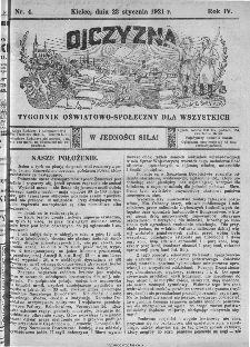 Ojczyzna : tygodnik oświatowo-społeczny dla wszystkich, 1921, nr 4