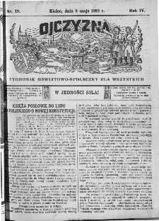 Ojczyzna : tygodnik oświatowo-społeczny dla wszystkich, 1921, nr 19