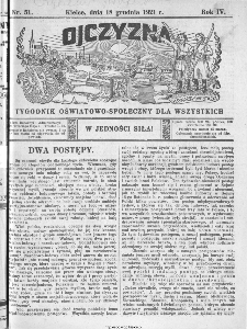 Ojczyzna : tygodnik oświatowo-społeczny dla wszystkich, 1921, nr 51
