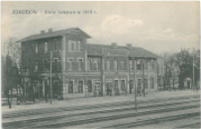 Jedrzej&oacute;w stacja kolejowa 1916