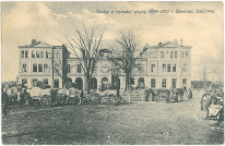 Kielce z czas&oacute;w wojny 1914-1915. Dworzec kolejowy.