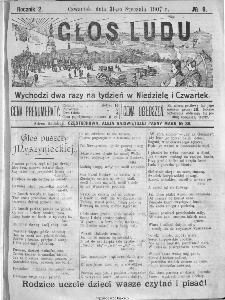 Głos Ludu, 1907, nr 9