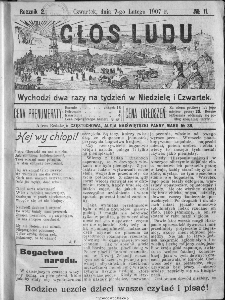Głos Ludu, 1907, nr 11
