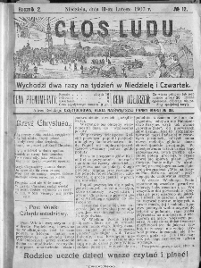 Głos Ludu, 1907, nr 12