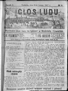 Głos Ludu, 1907, nr 14
