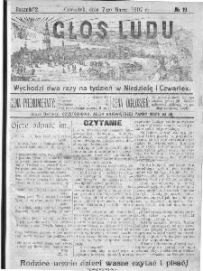 Głos Ludu, 1907, nr 19